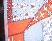 Vera Scarf Vera Neumann Designer - Vintage Scarves - Japan Silk  Hand rolled hem 30x30