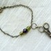 Bronze Hair Stylist Charm Bracelet with Scissors