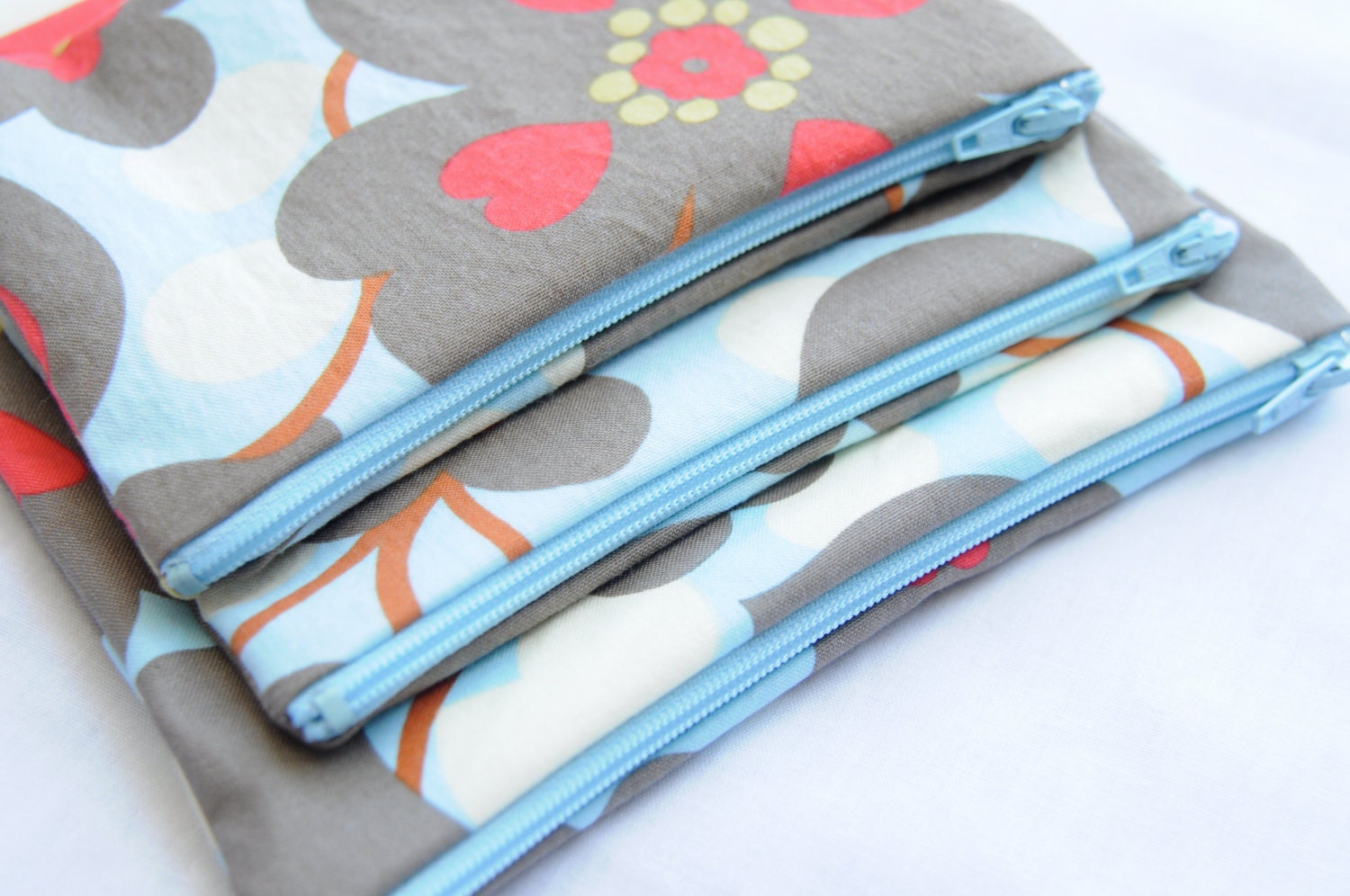 Reusable Sandwich and Snack Bag Sets<br>Snap, Zippered or Velcro<br>Many prints in stock!