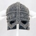 Skyrim Hat / Helmet, Crochet Grey Viking Helm with Horns, send size choice baby - adult