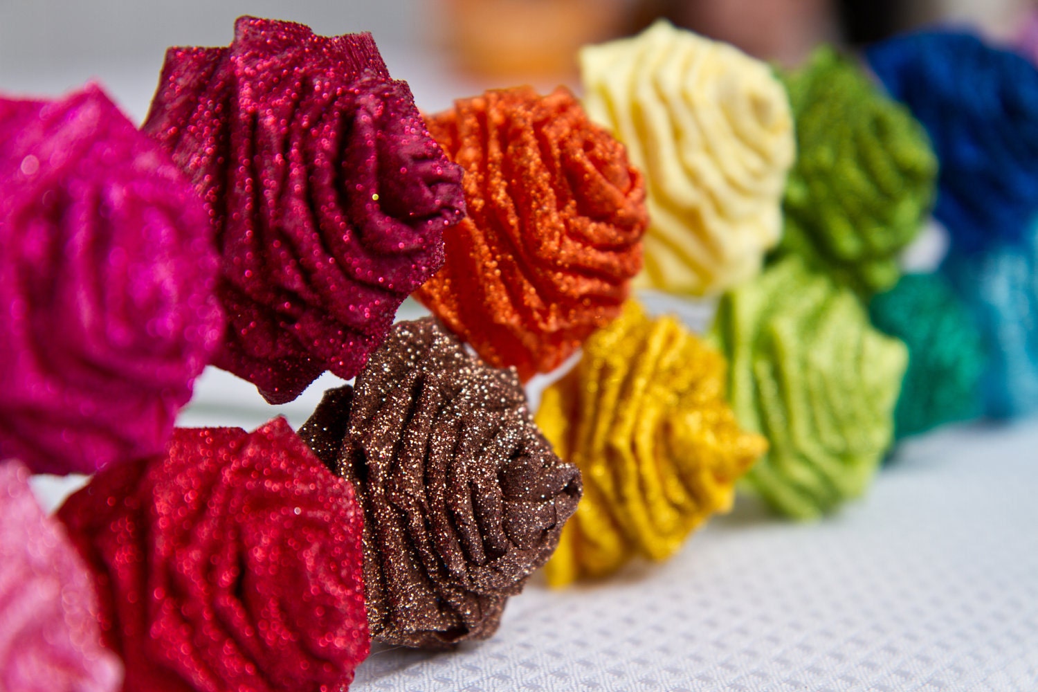 Glittering Paper Roses