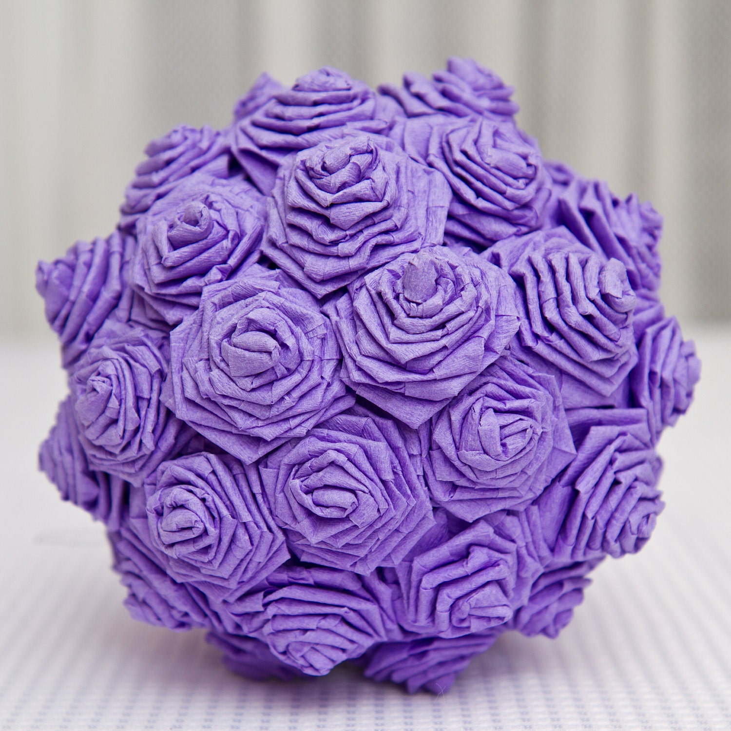 Small Bright and Colorful Paper Rose Globe