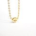tiny skull bracelet - matt 14k gold plated skull on gold chain