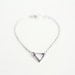 dainty triangle silver bracelet - minimalist jewelry