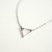 dainty triangle silver bracelet - minimalist jewelry