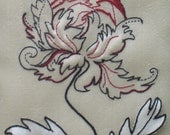 Hand Embroidery Patterns Peonia Wall Art instructions PDF
