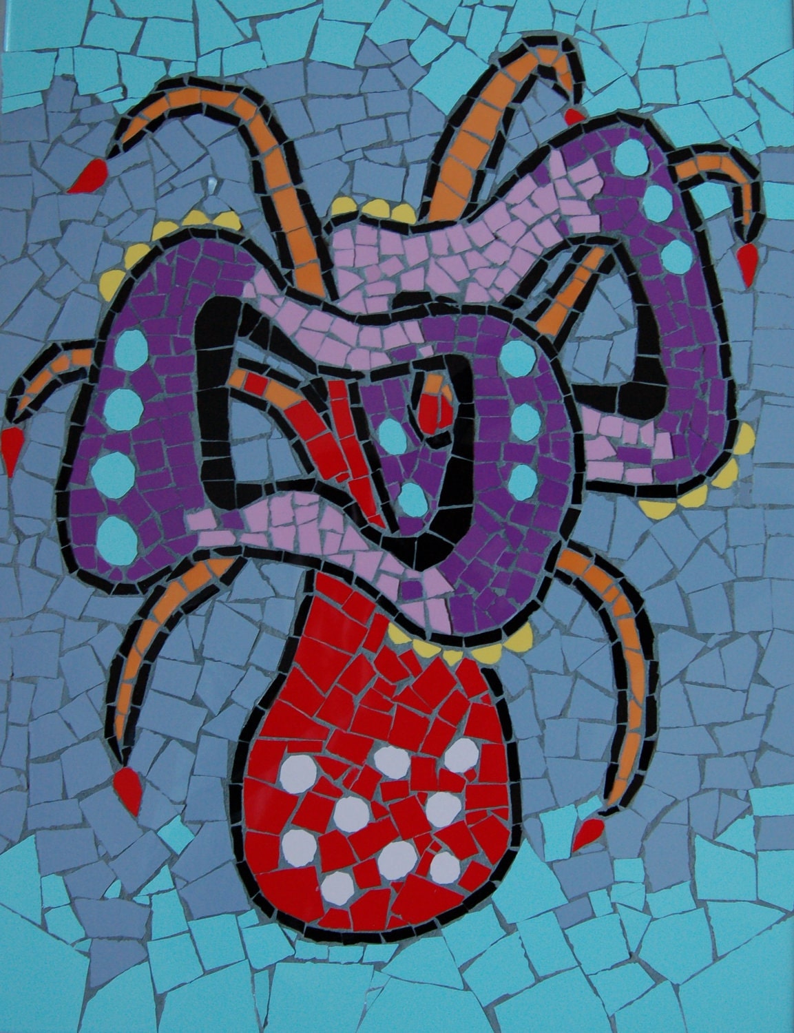 Colorful fantasy mosaic