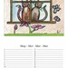 Cat Birthday Calendar - with unique drawings (4 language)