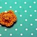 Two Crochet Flower Bobby Pins in Yellow and Aqua
