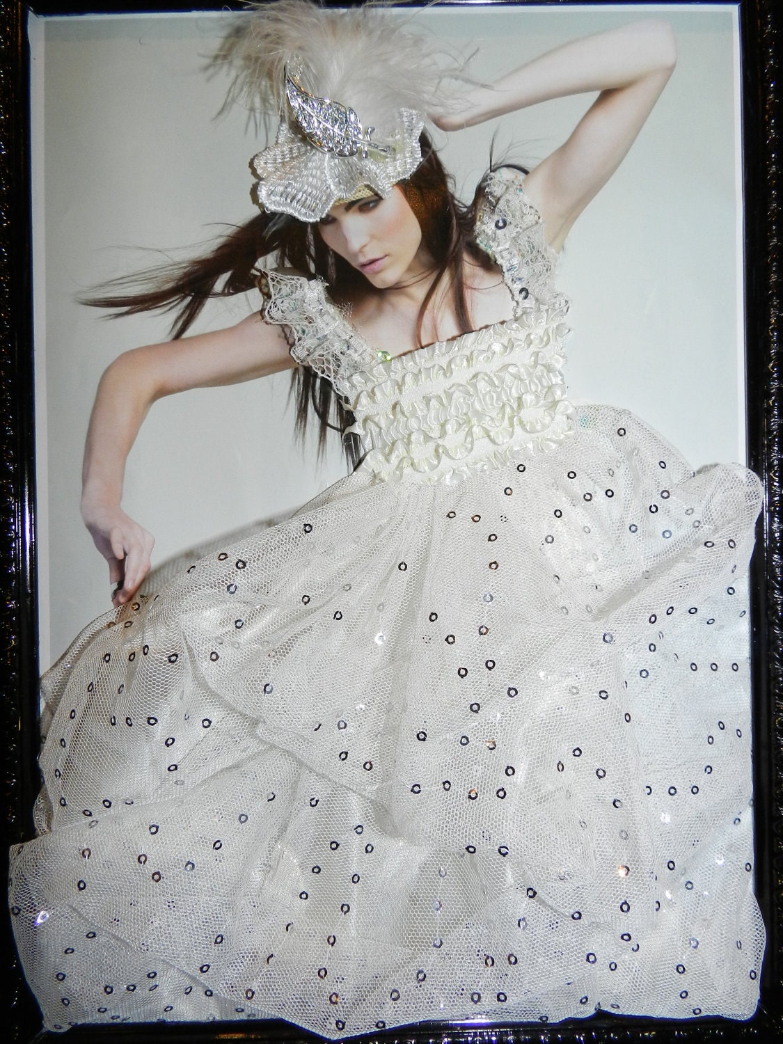 Customized Personal style 3D MAGICAL ART  FRAME (Bride Dress)