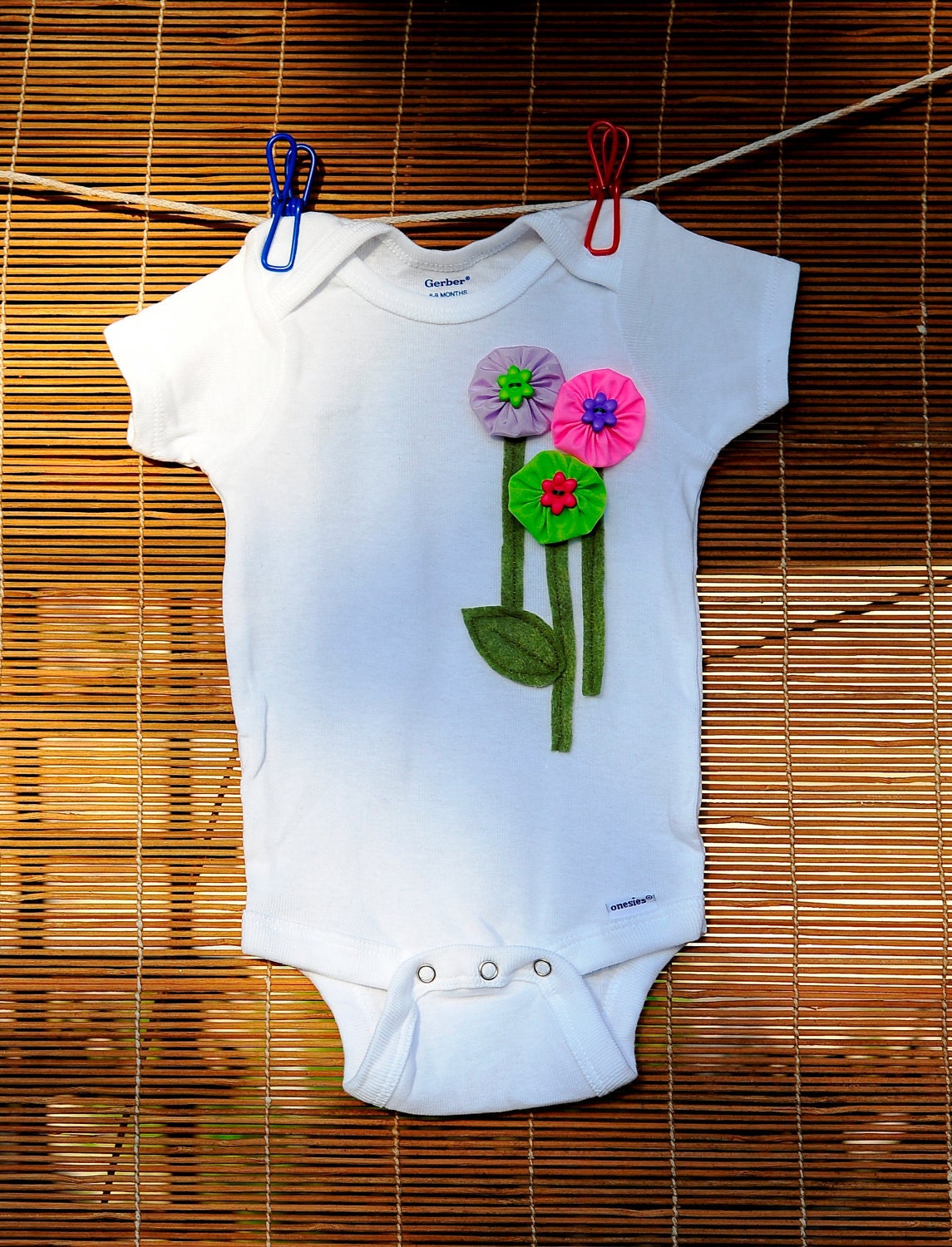 Baby Girl Onesies With a Flowers