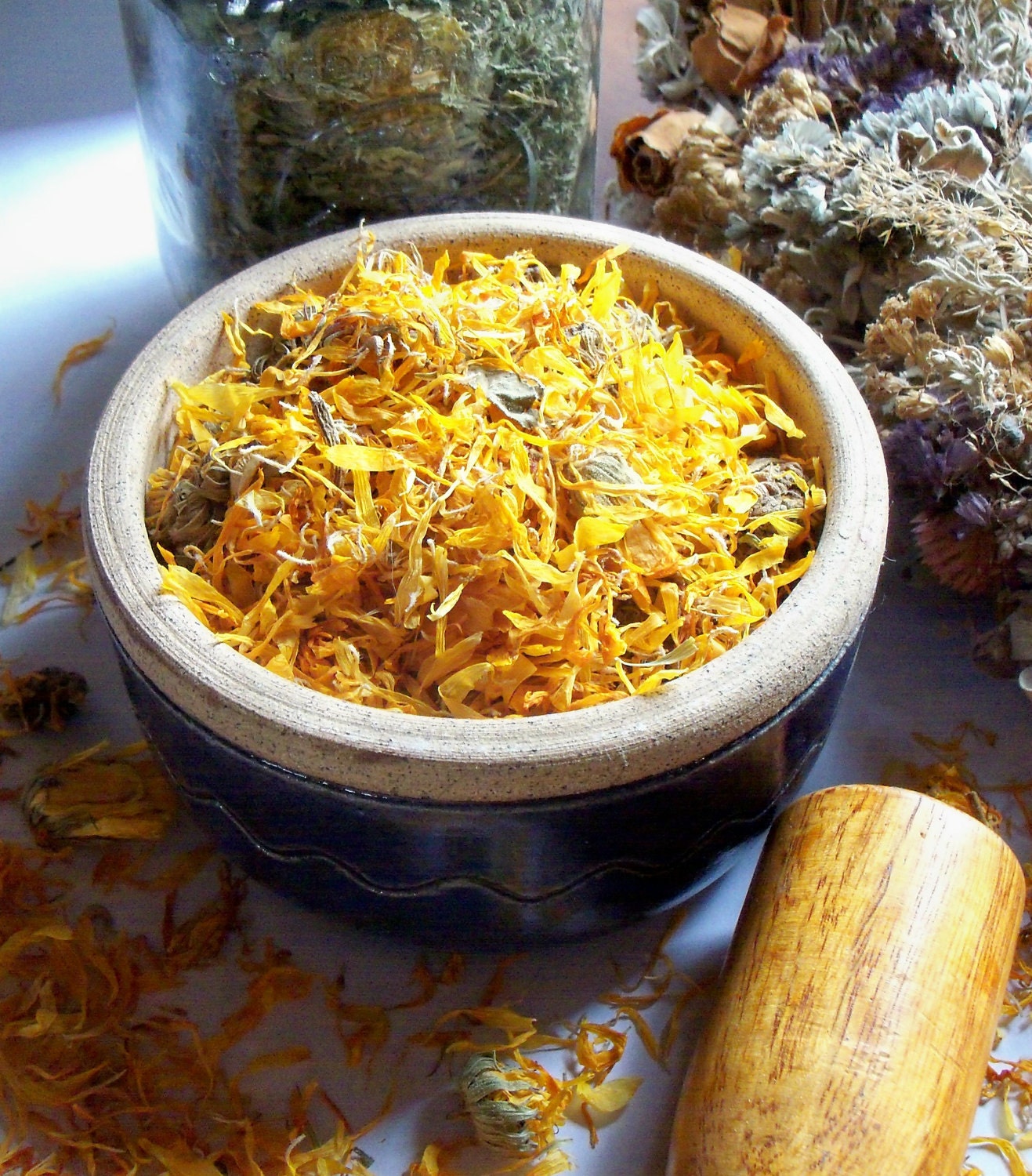 1 OZ Organic Calendula Flowers and Petals