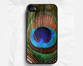 iPhone 4 case iPhone 4s case - Peacock Print iPhone Case