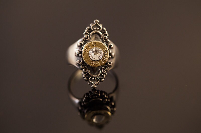 Sterling Silver Filigree Bullet Ring-"Jeuarlet's Bullet Ring"-FREE SHIPPING