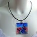 Resin pendant - abstract art jewelry - surrealism - art pendant - Paris - resin jewelry