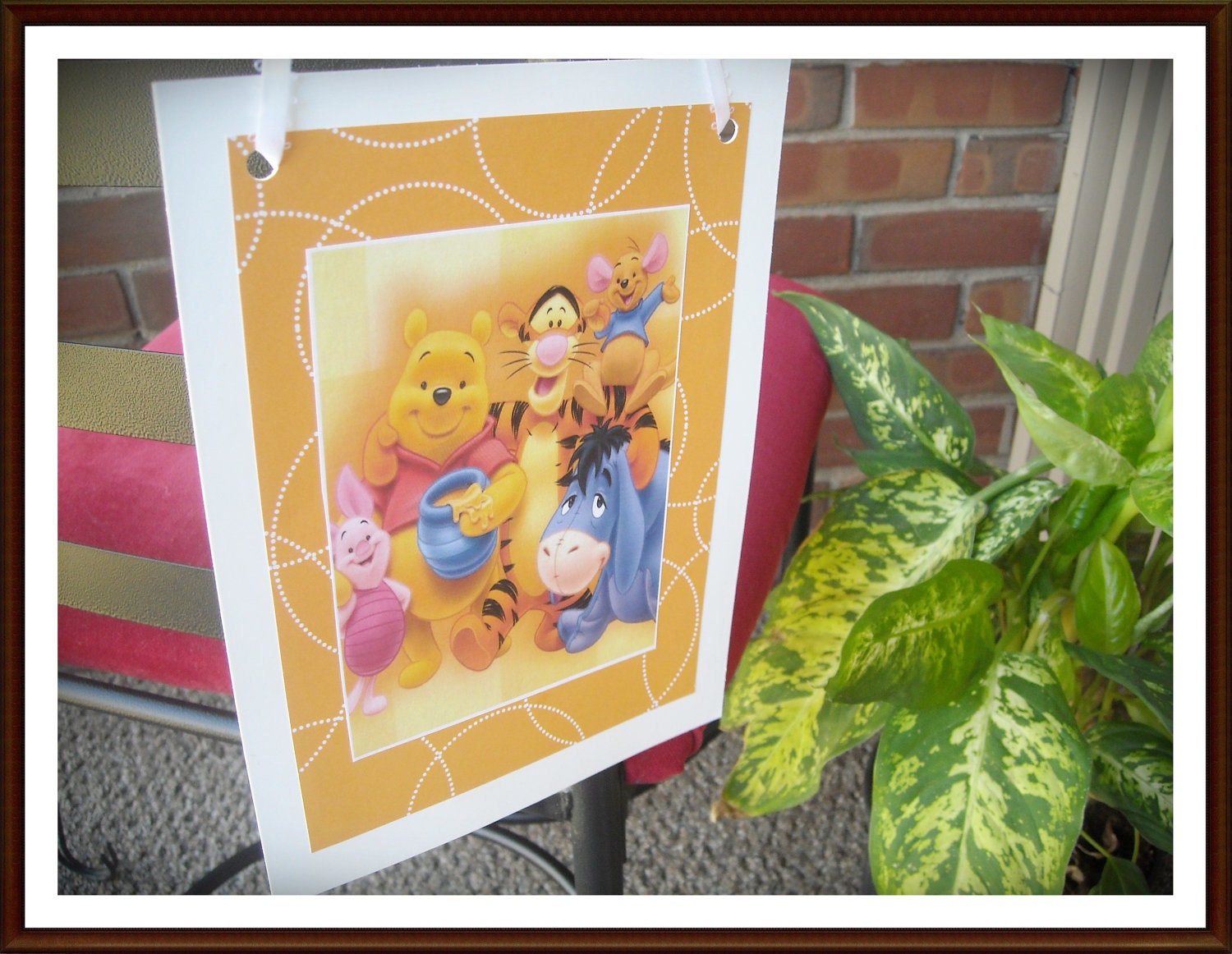 WINNIE the POOH and FRIENDS Home Decor/Party Banner Sign