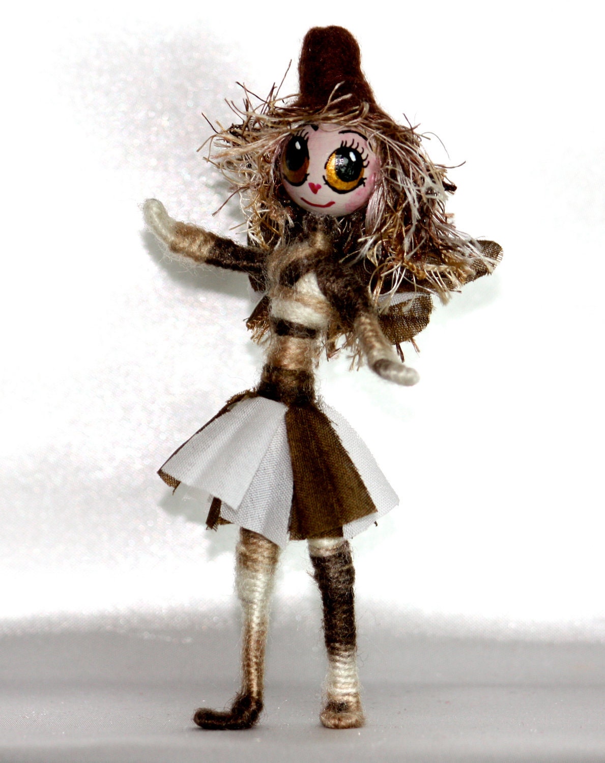 Woodland Princess Fairy One of a Kind Fantasy Art Doll Faerie Elf Girl OOAK