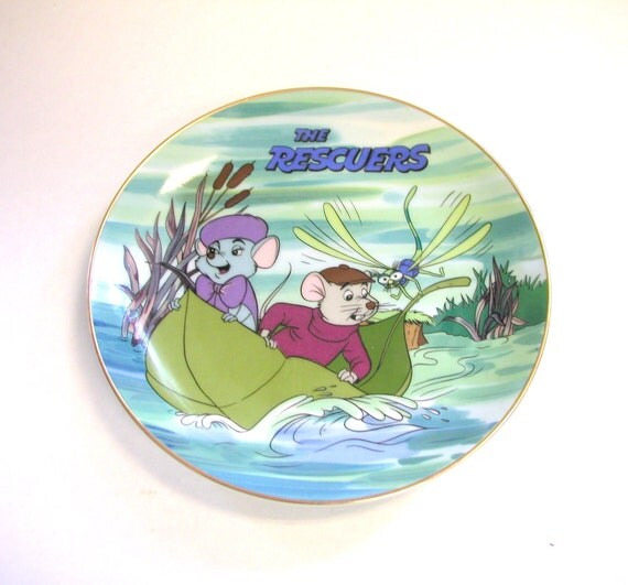 On Hold for KARI- Disney- The Rescuers Collectible Plate 1980s