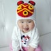 Mononoke Hime Hat, Crochet Baby Hat, Princess Baby Hat, photo prop, Inspired by Princess Mononoke