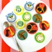 Edible Alice in Wonderland Cupcake toppers Un Birthday Party Set - Wonderland Characters Fondant cupcake decorations WONDERLAND (12 pieces)