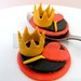 Edible Alice in Wonderland Cupcake toppers Un Birthday Party Set - Wonderland Characters Fondant cupcake decorations WONDERLAND (12 pieces)