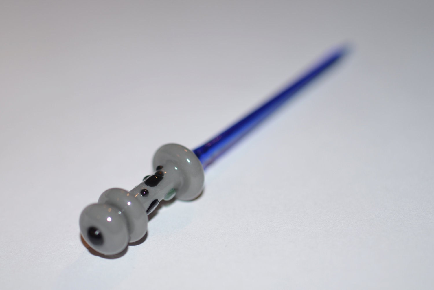 Lightsaber, Star Wars, Glass, Jedi, Dabber, Blue, Miniature Collectible, Handblown Glass, Custom, Made to Order, Pendants