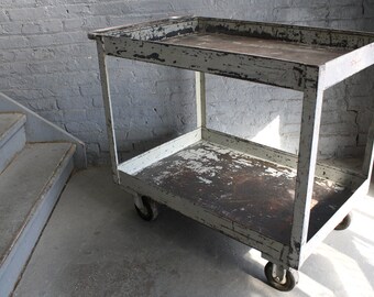 metal serving cart