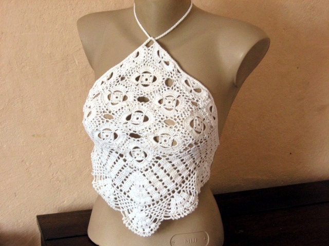 Pattern only - a crochet tank top open back