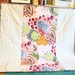 Purple Pink Red Baby Quilt Modern