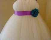 Ivory flower girl tutu dress