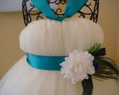Ivory peacock dress