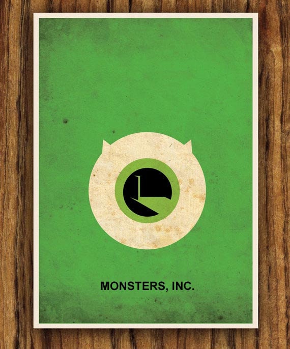 Monsters, Inc. A3 Poster