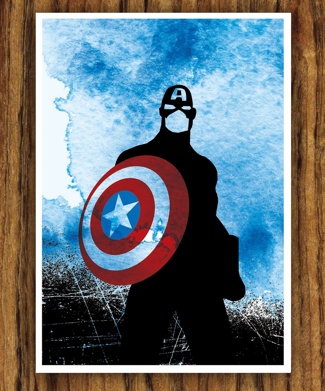 Captain America, Hulk , Iron Man and Thor Superheroes Poster Set