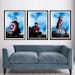 Captain America, Spider Man and Iron Man Superheroes Poster Set