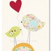 Baby Girl Nursery Art, NURSERY ART PRINT, Personalized Nursery Prints, 8x10 Nursery Print, Pastel Colors Nursery Art, Birds Nursery Print