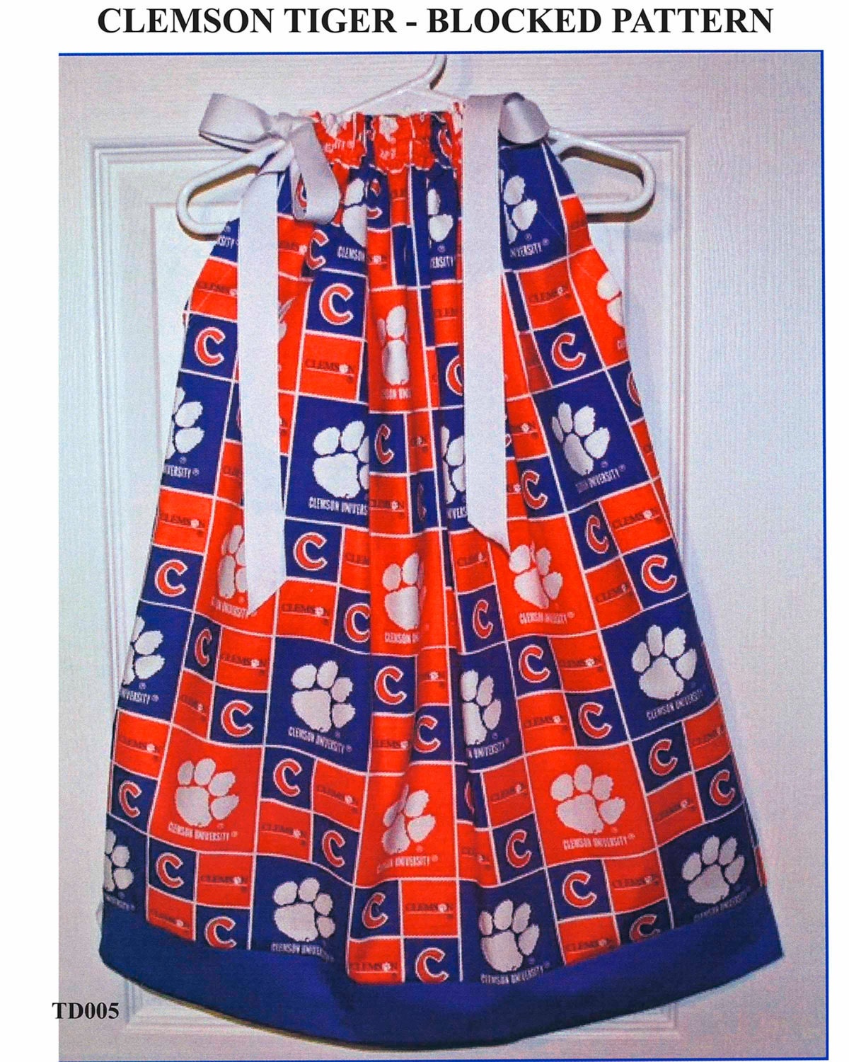 Featuring Clemson Tigers Pillowcase Dress :TD005
