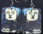 Glow in the Art Portrait Earrings