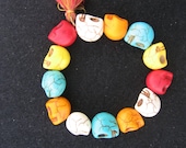 Beaded Skull Bracelet