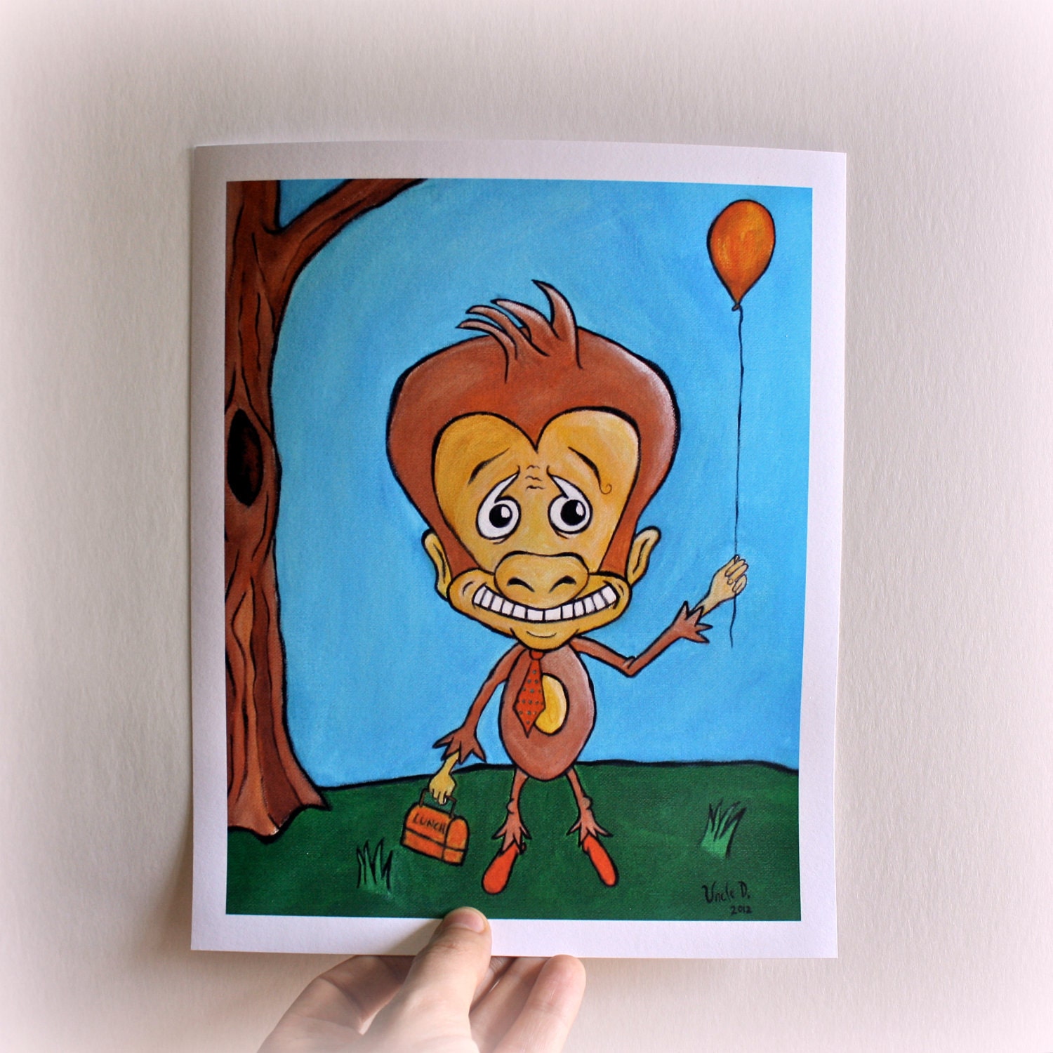 Greasy Kids Stuff: Tim the Monkey. Limited Edition Giclee Print.
