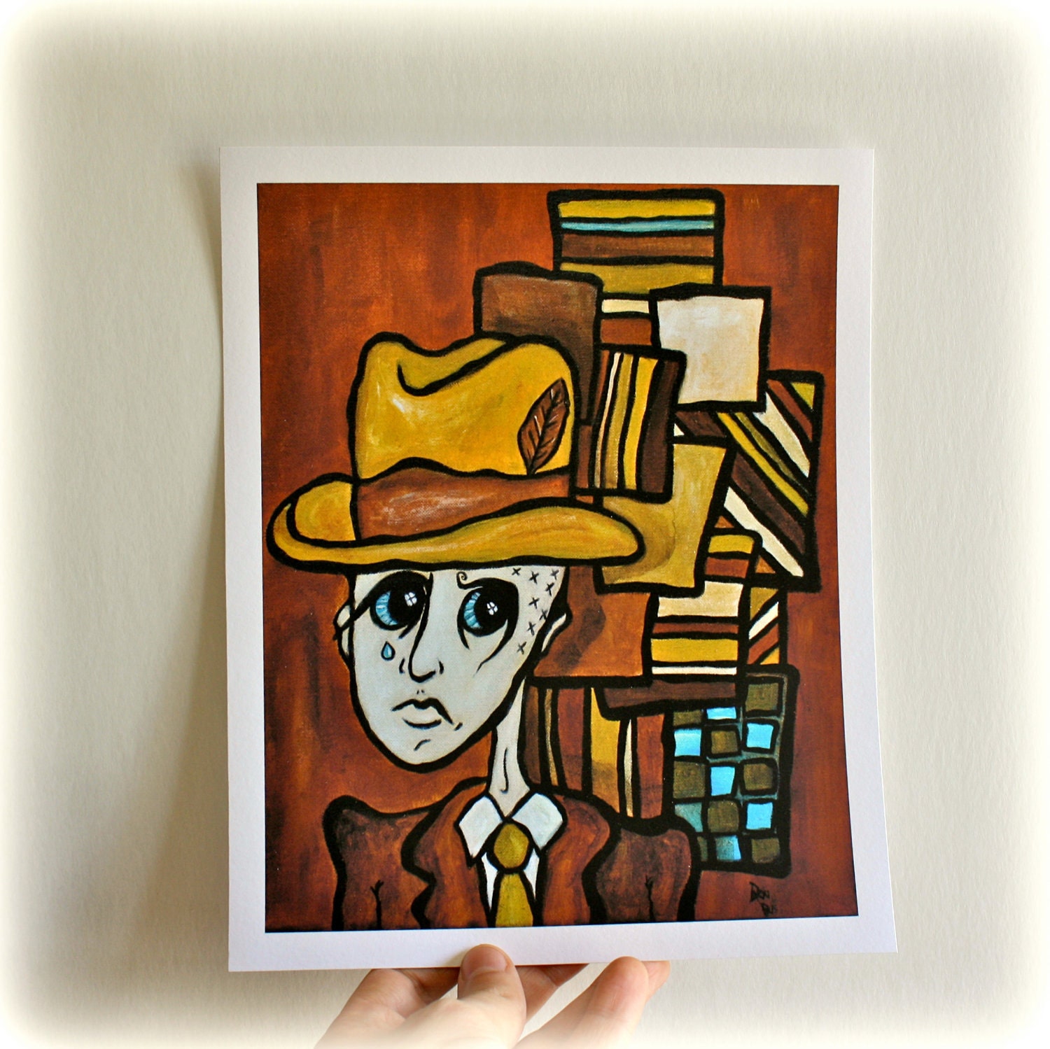 Men Wearing Hats, Crying: Stetson.  Limited Edition Giclee Print