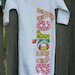 Hand Appliqued Personalized Infant Baby Girl Gown