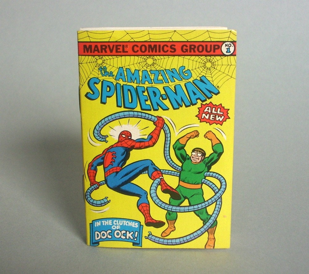 Vintage Bubble Funnies Mini Comic Book No 1 - The Amazing Spider-Man - In the Clutches of Doc Ock, 1981, Marvel Comics