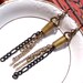 Dangle Wire Wrapped Bullet Casing Earrings