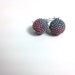 Two Tone Grey & Rose Pink Earrings