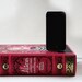 Alice in Wonderland Pink Leather Classic iPhone 4, iPhone 4S, iPhone 5 Charging Dock - Gifts For Grads