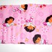 Pink Dora the Explorer 16 count crayon roll/ crayon wallet