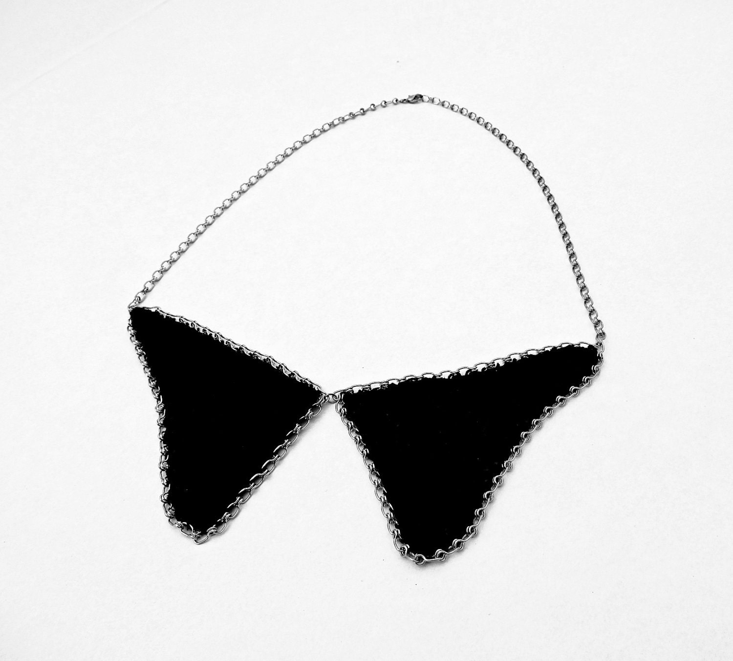 Black Collar Necklace / Crochet Collar Jewel EuropeanStreetTeam