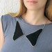 Black Collar Necklace / Crochet Collar Jewel EuropeanStreetTeam