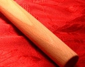 Beech rolling pin, very hard wood, thin, twenty inches long