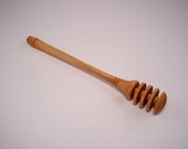 Red oak honey dipper, aka honey stick, decorative or functional utensil